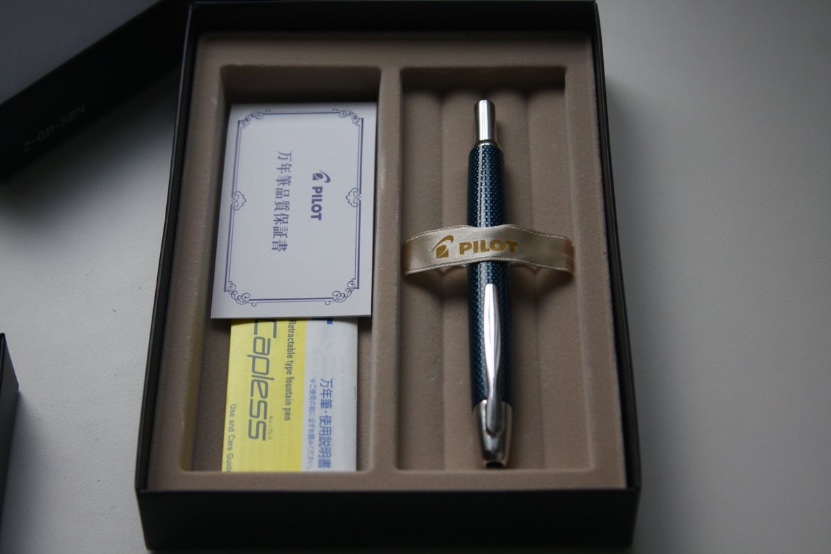 PILOT 万年筆 グランセ Z-GR-SBN ケース付き（PILOT パイロット 万年筆  