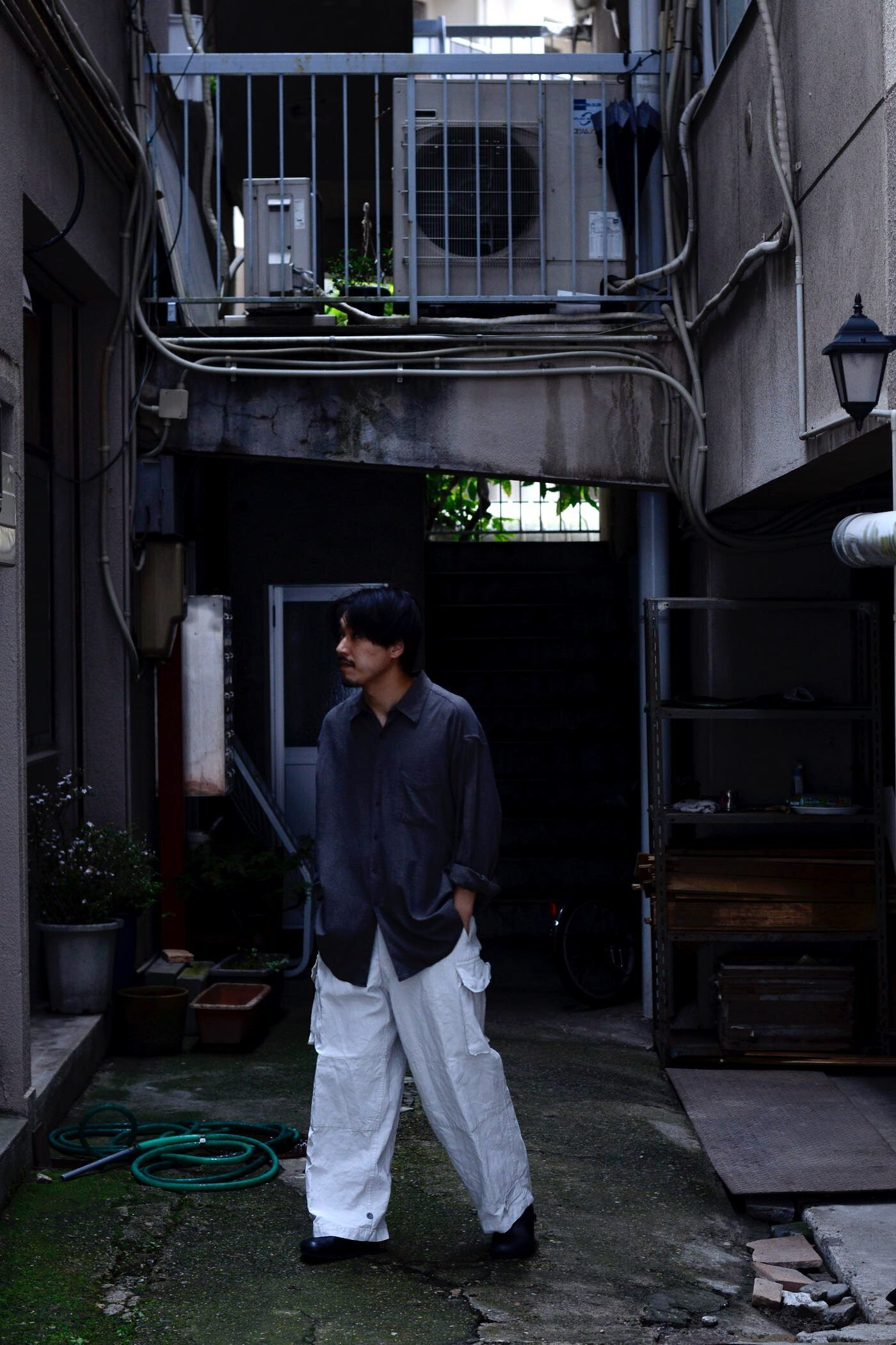 パンツ outil for nariwai PAINT LINEN m-47 outil for nariwai PAINT LINEN m-47