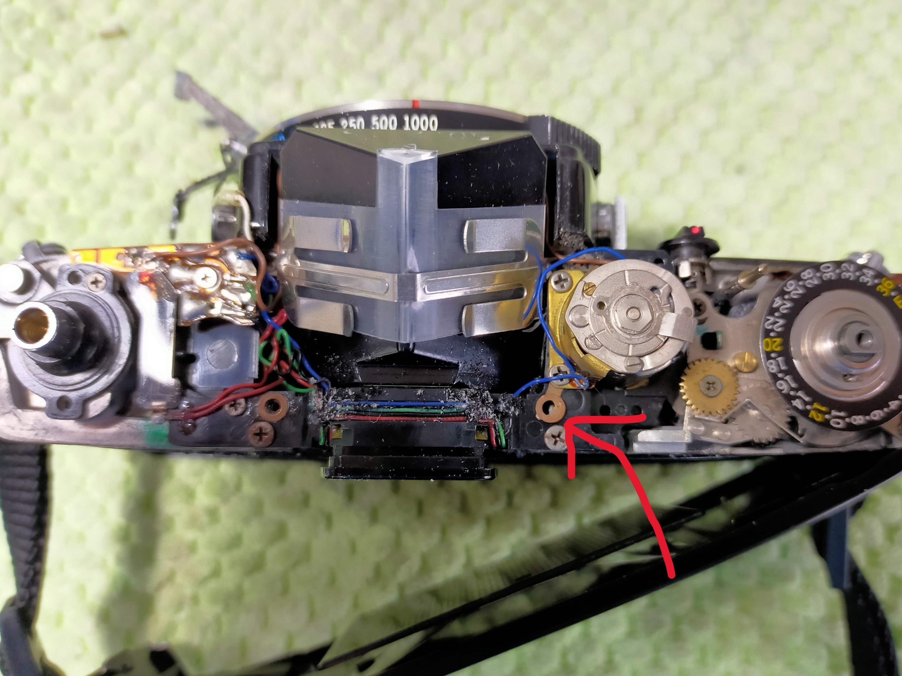 Olympus OM-1の分解｜フィルムカメラ修理のアクアカメラ