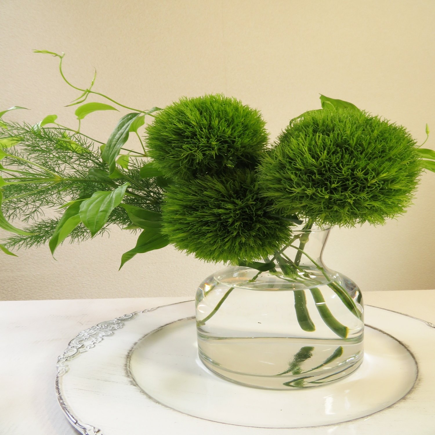 目に優しく グリーンアレンジ 花と日々 Yas Note