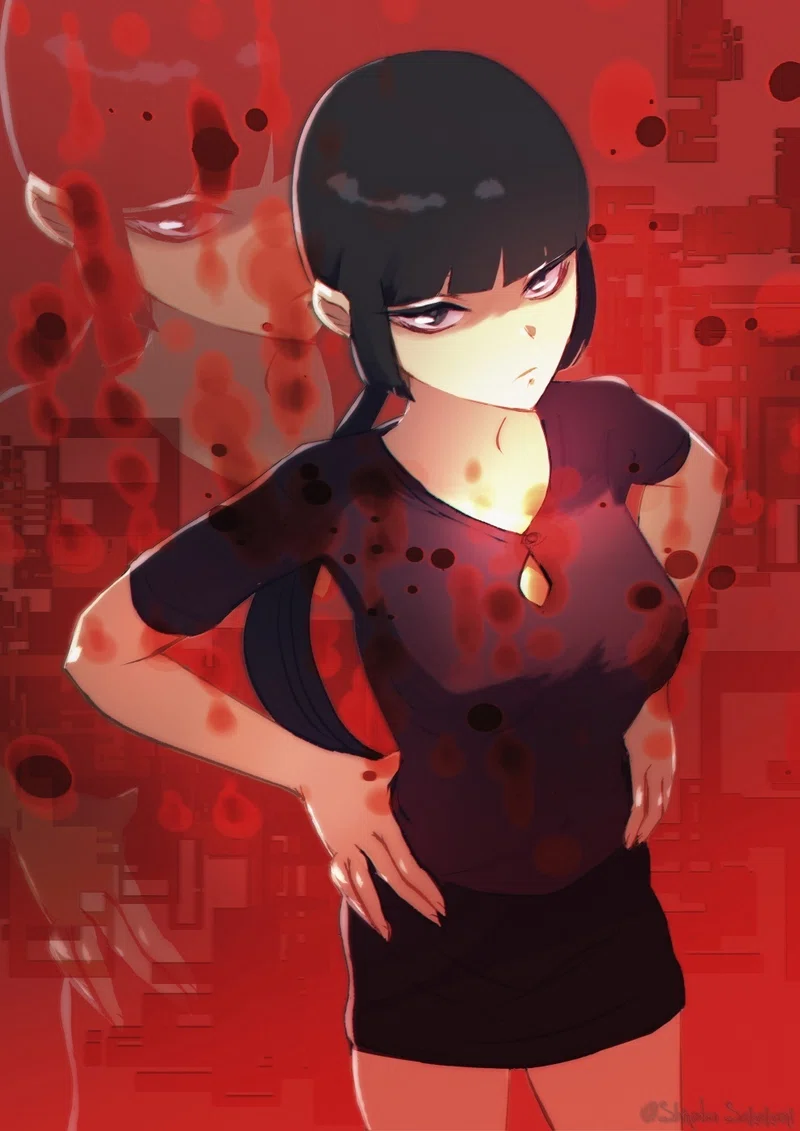 アニメ塗り的なシンプルさを 逆髪忍 猫好きの絵描き Note