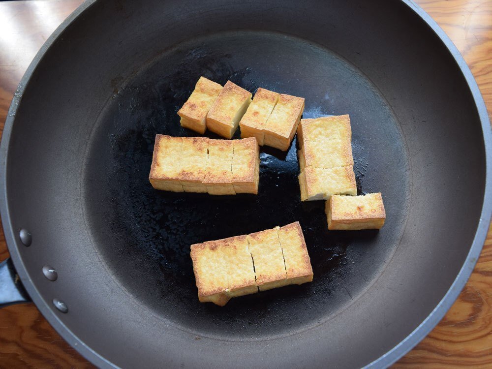 厚揚げ 安い 味噌 フライパン