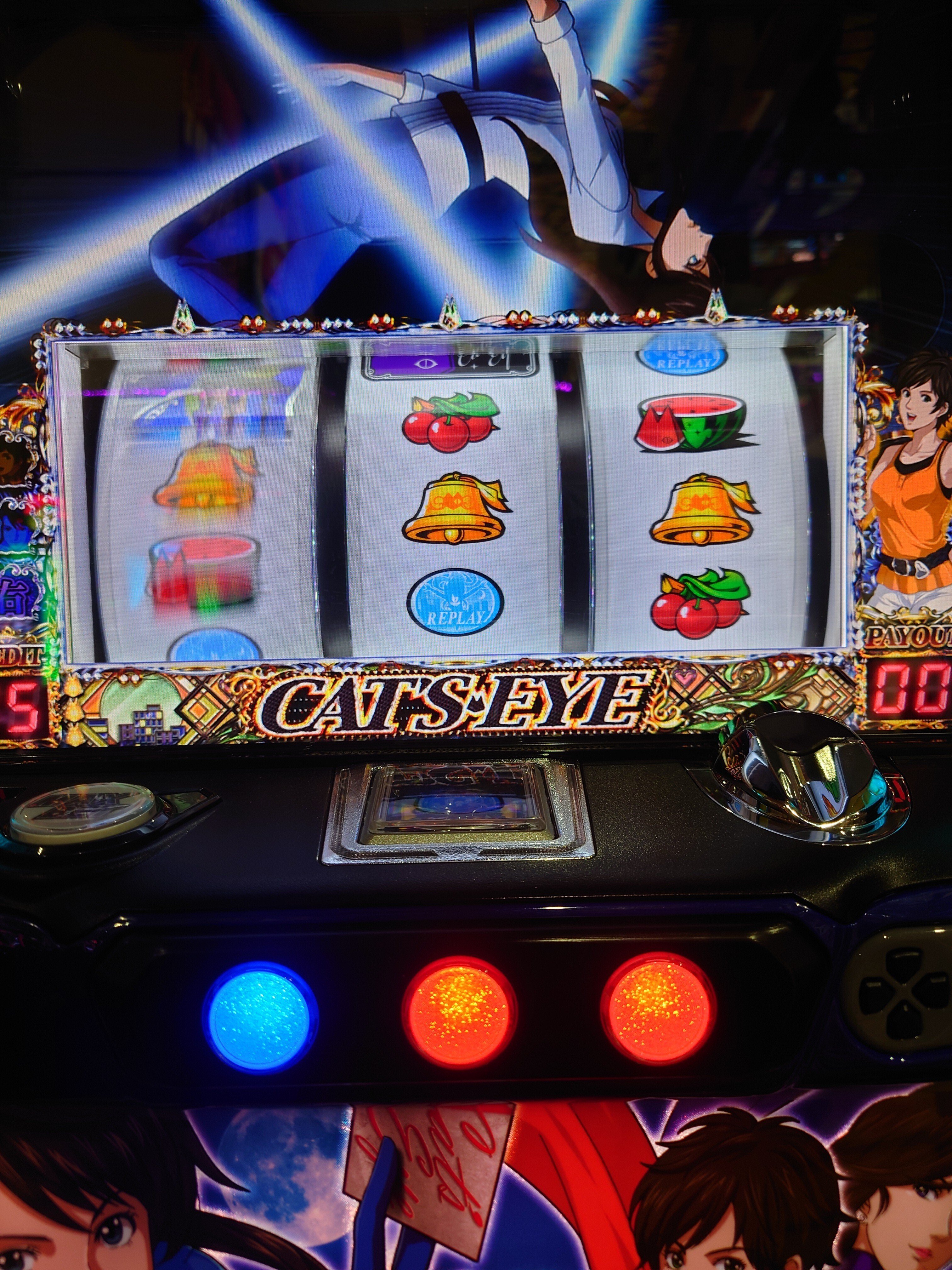 パチスロ キャッツアイ 青7逆ハサミ手順｜RIZA