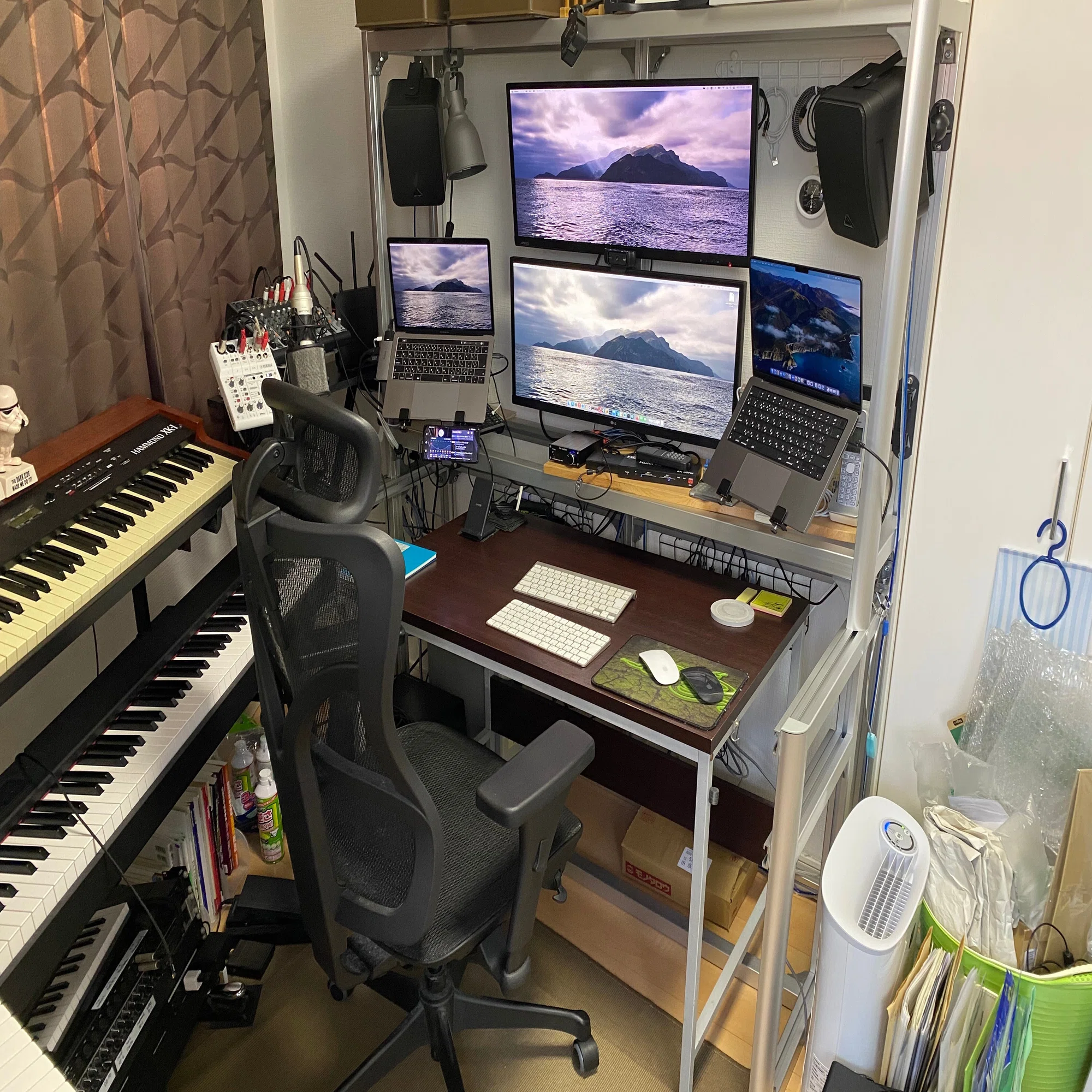 仕事机 兼 (なんちゃって)DTMデスクを作る その2 組み立て編 