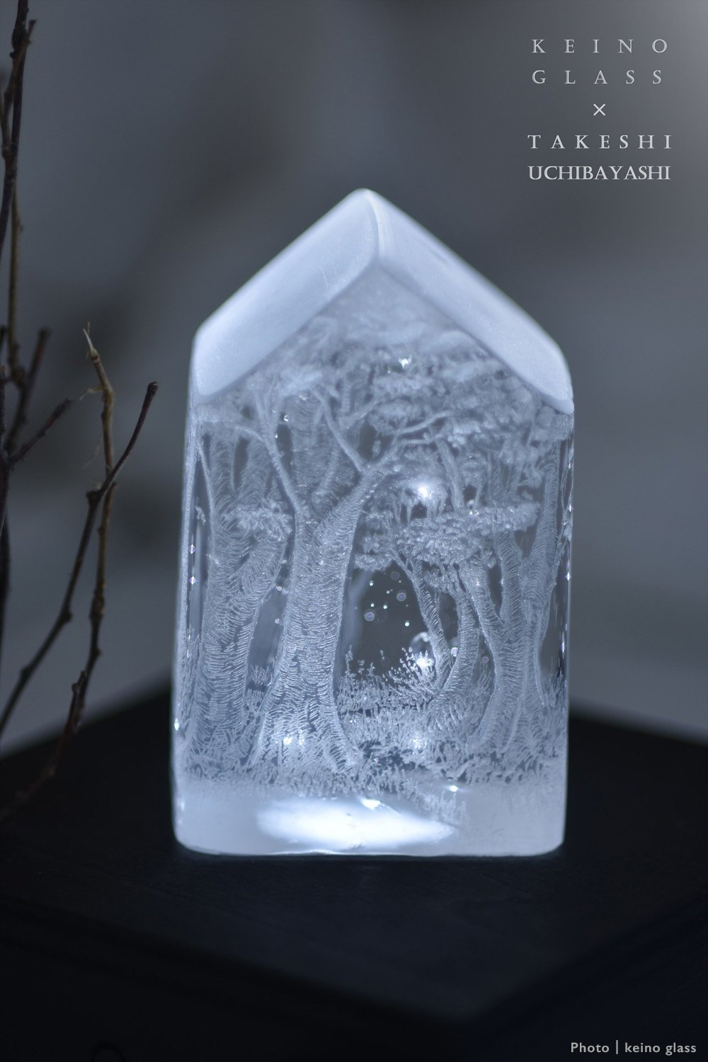 keino glass ガラス彫刻　たまごオブジェ ガラス彫刻 たまごオブジェ keino glass たまごオブジェ