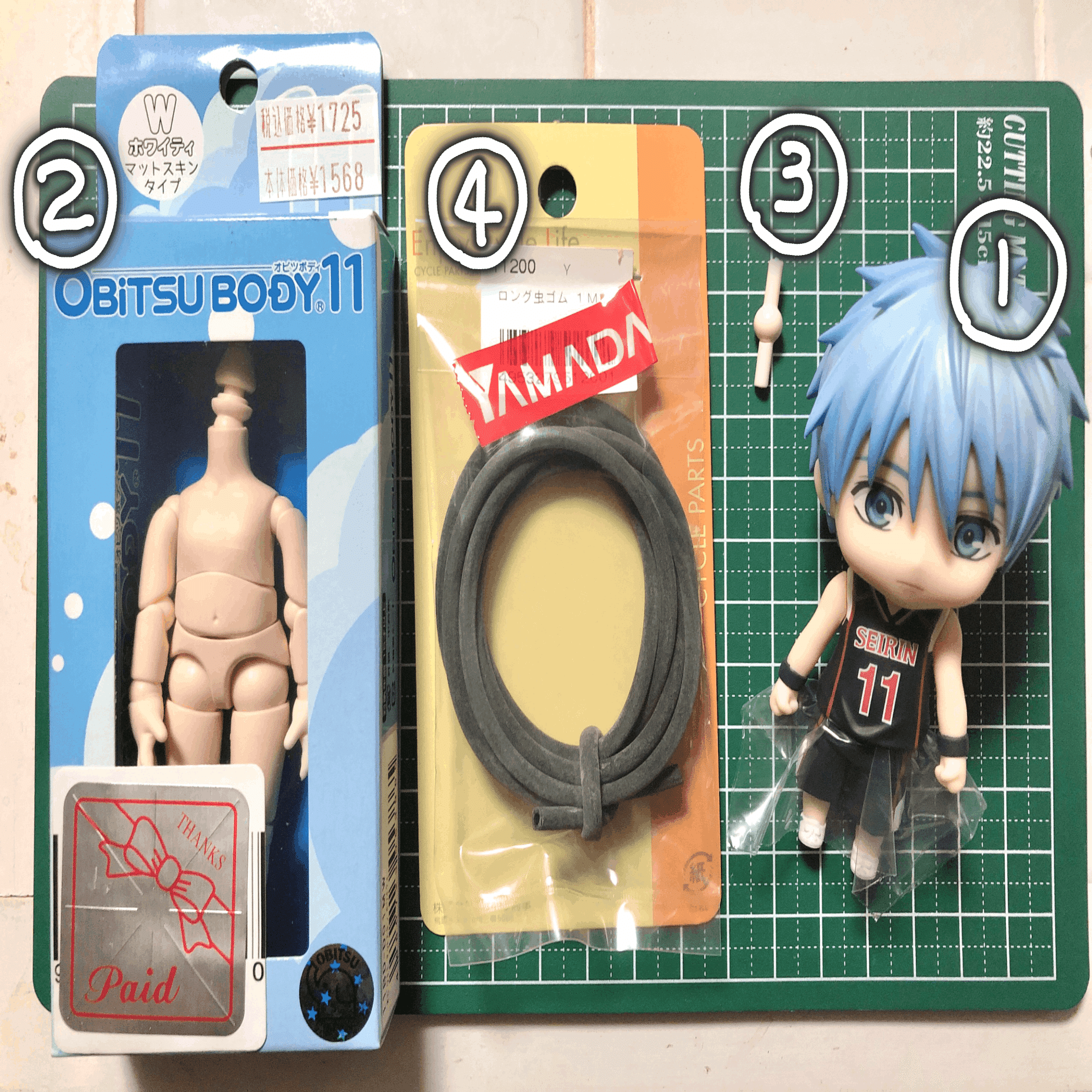 オビツろいど基礎カスタム｜羽月ニゲラ