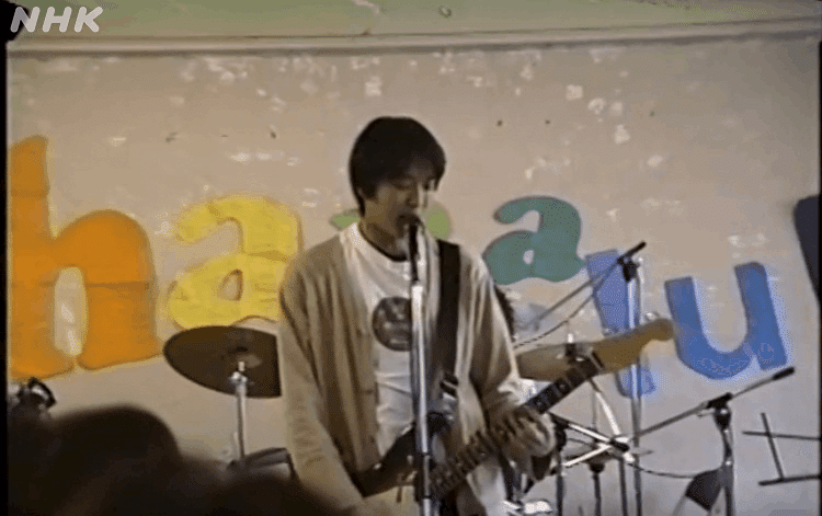 画像　吉田アナウンサーの学生時代、バンド活動の写真