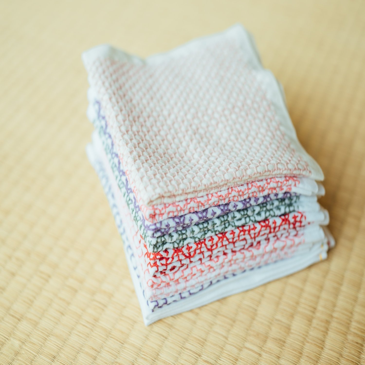 刺し子の花ふきん 大槌刺し子 Note