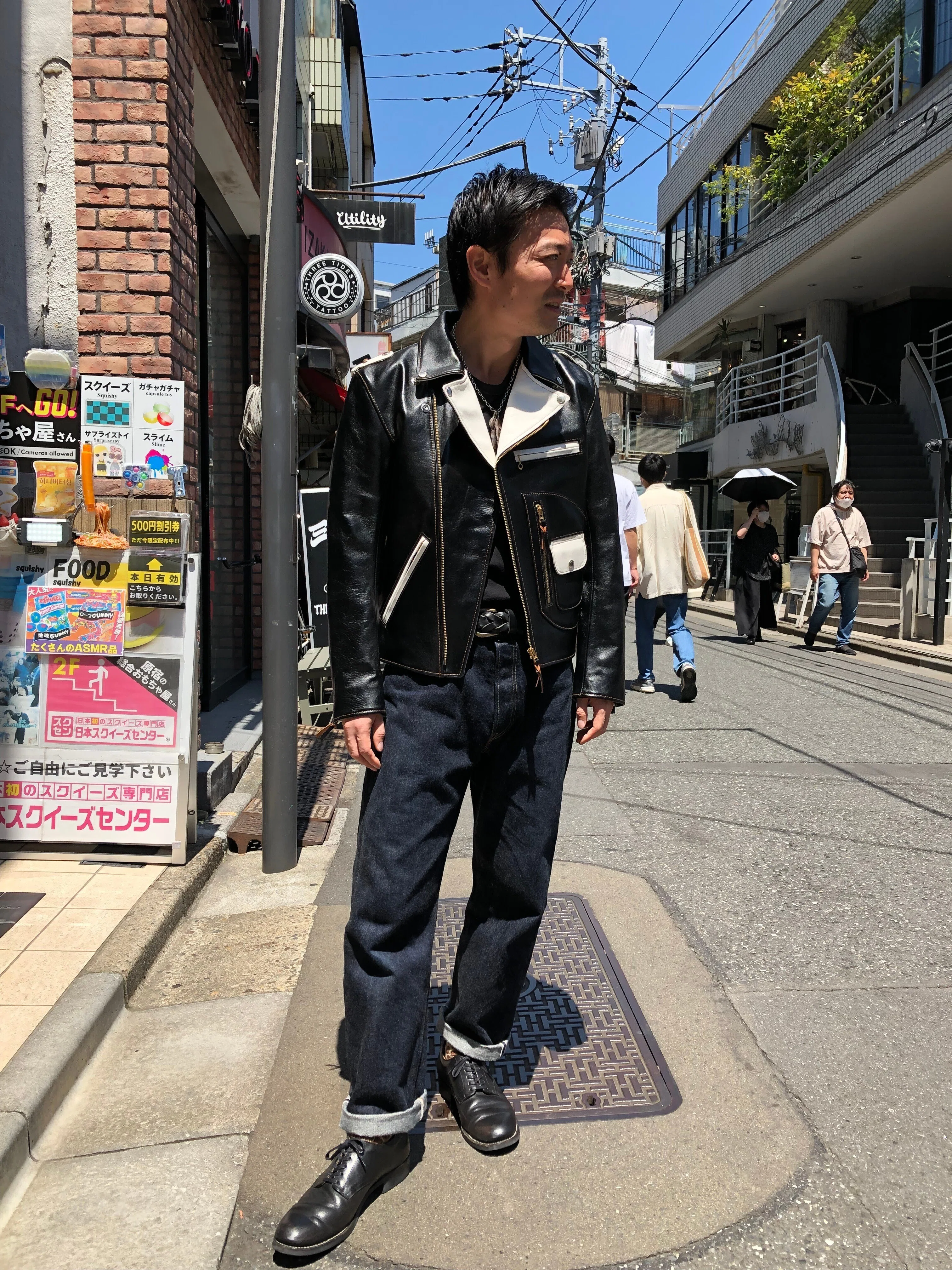 FLAT HEAD 神宮前店】～ホースハイド ツートン ダブルライダース