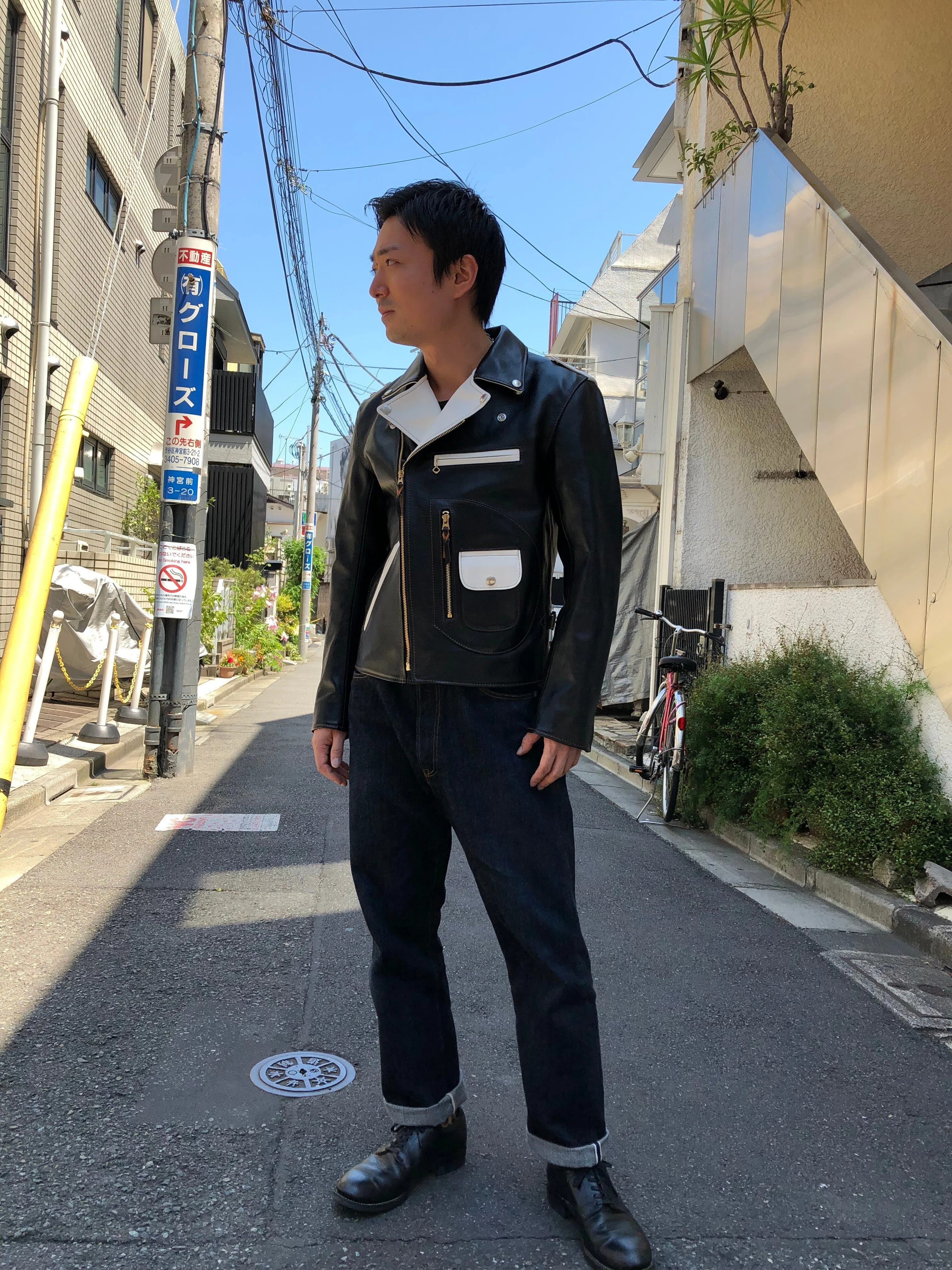 FLAT HEAD 神宮前店】～ホースハイド ツートン ダブルライダース