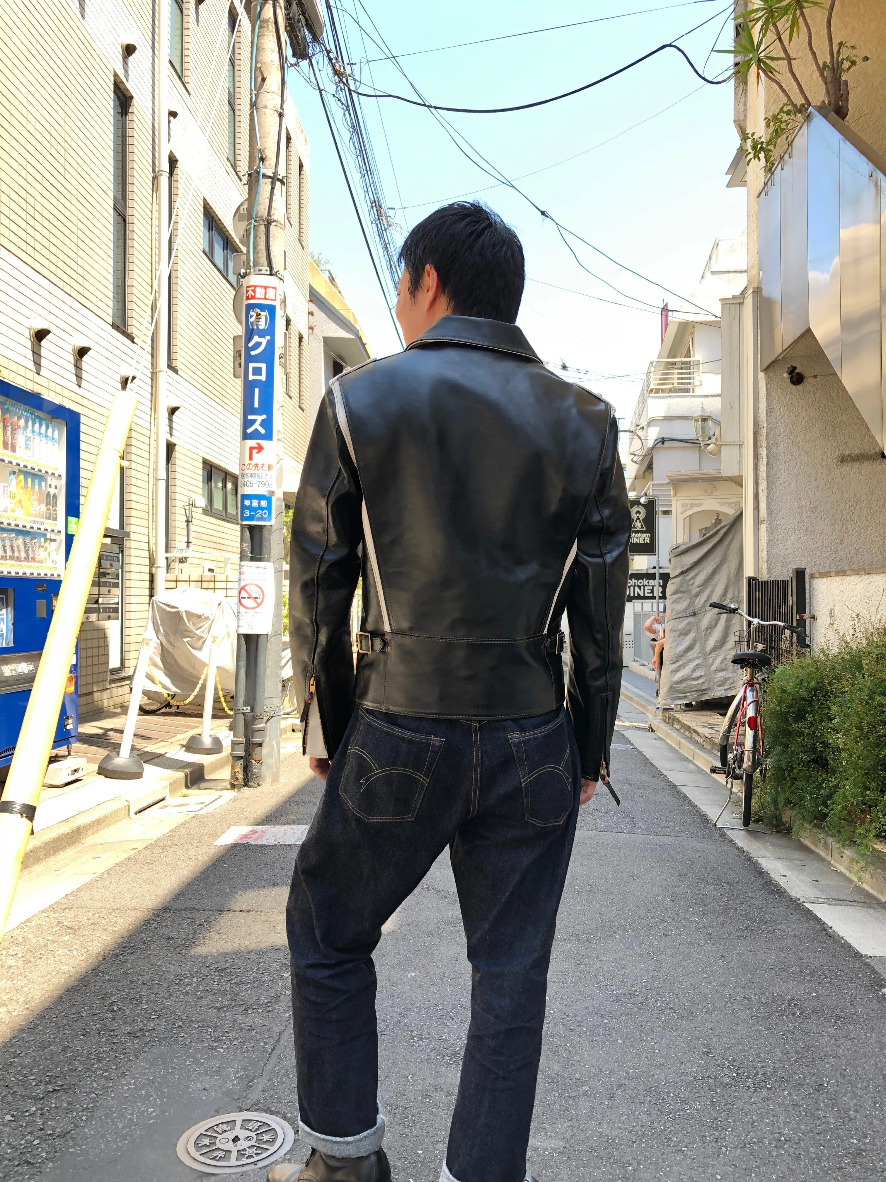 FLAT HEAD 神宮前店】～ホースハイド ツートン ダブルライダース