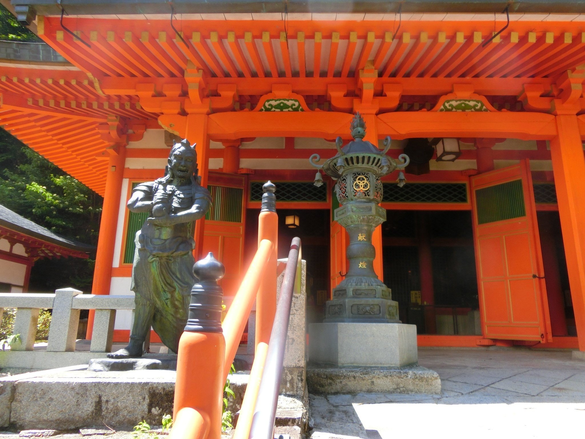 アンティーク 大峯山寺 大峯役行者 役行者 前鬼 後鬼 鬼 紙本 肉筆 掛軸 稀少 アンティーク 大峯山寺 吉野曼荼羅 蔵王権現曼荼羅 役行者