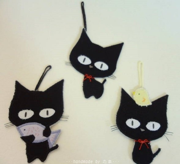 新作；猫のしおり・・・その2・・・｜たま／猫作家の手作り部屋