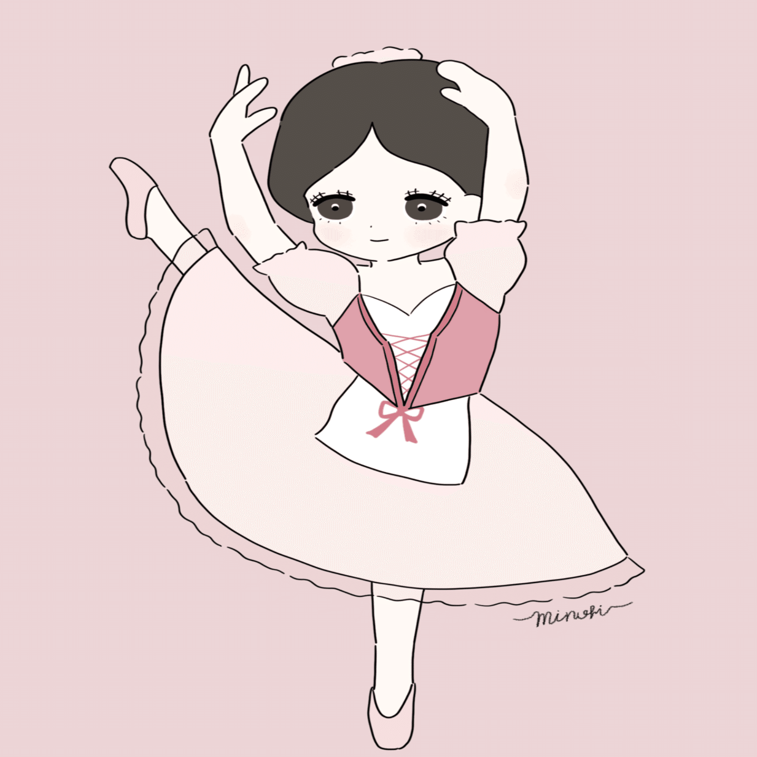 バレエ文学にご寄稿 美術編 No 村娘ジゼル せき みのり バレエ文学 バレエに関する文章 画像 イラストなど Note