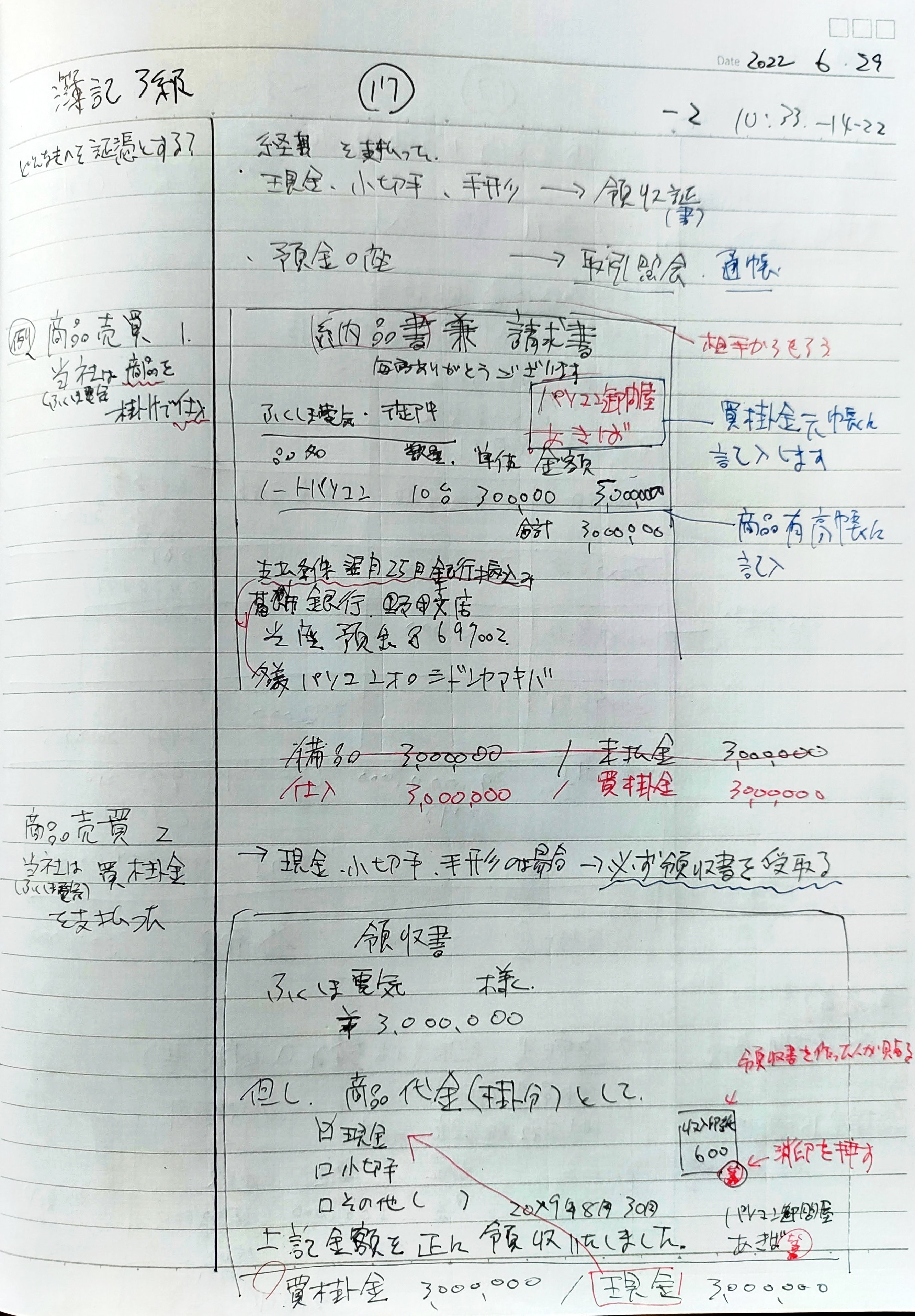 簿記3級】⑰証憑(エビデンス)-2:納品書兼請求書、領収書(1日 簿記3級】⑰証憑(エビデンス)-2:納品書兼請求書、領収書(1日