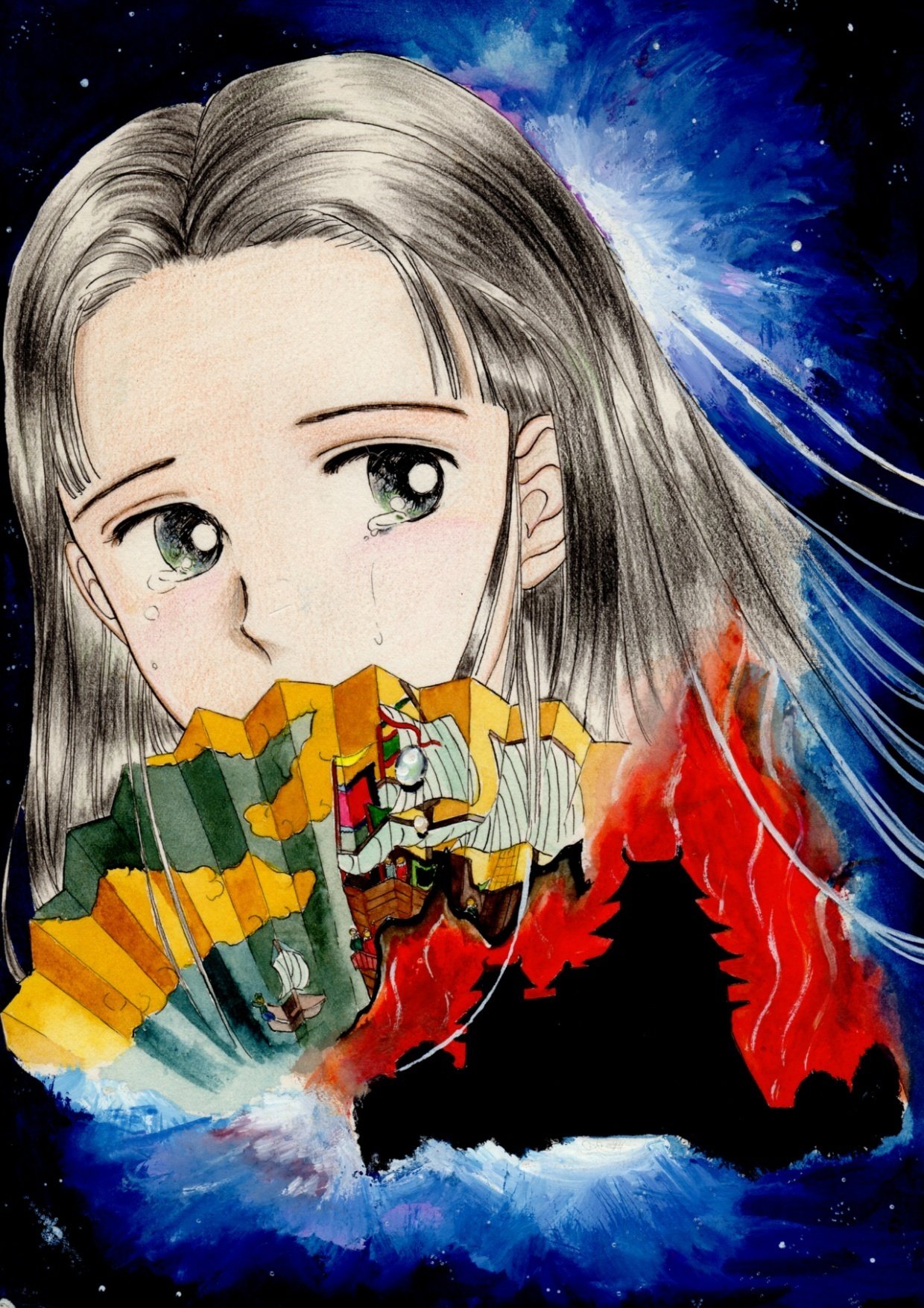 14才で描いたイラスト・・・自画自賛①｜尚桜子 NAOKO（漫画・美少女画