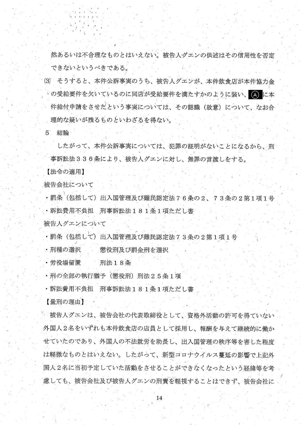 無罪】時短協力金詐欺事件判決を公開します|弁護士服部啓一郎 無罪】時短協力金詐欺事件判決を公開します|弁護士服部啓一郎