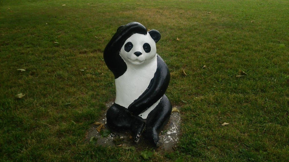 シェーするパンダ｜roadexplorer