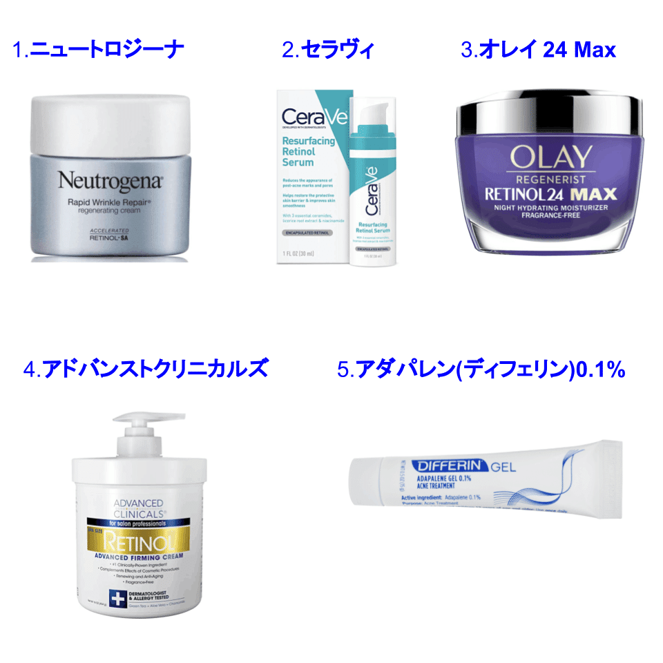 アメリカで人気のレチノール製品を比べてみた｜Jo