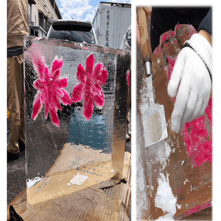 氷彫刻を教えて頂きました｜小野田の超純氷®【公式】