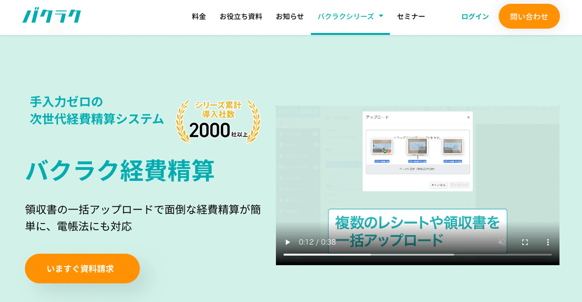 バクラクのクロスセル状況