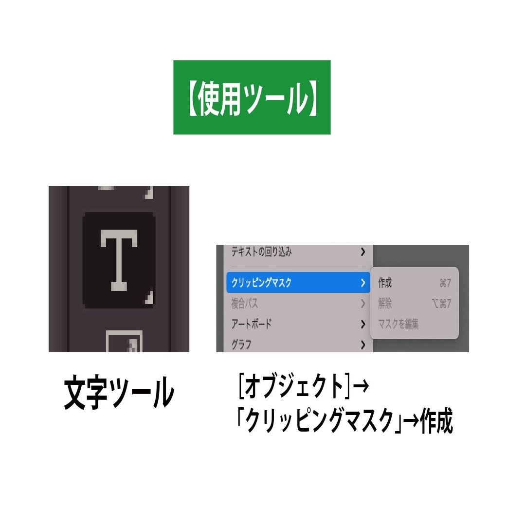 かんたんイラレ塾 クリッピングマスク機能を使って画像を文字の形に切り抜く方法 Glue Design Note編集部 Note