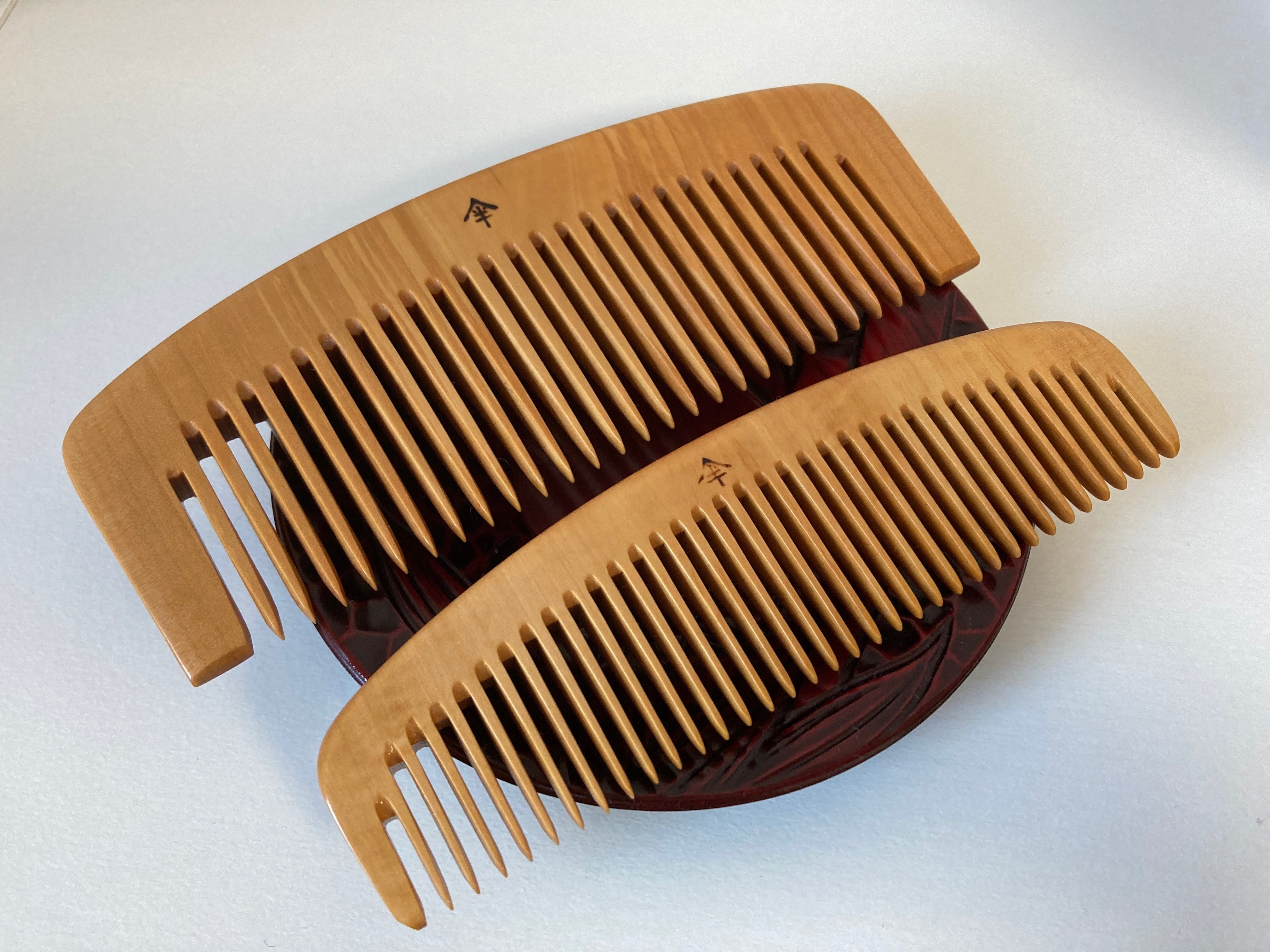 つげ櫛　二十三や　櫛　ビンカキ櫛　鬢掻　レトロ　山半 つげ櫛 二十三や 櫛 ビンカキ櫛 鬢掻 レトロ 山半 - メルカリ