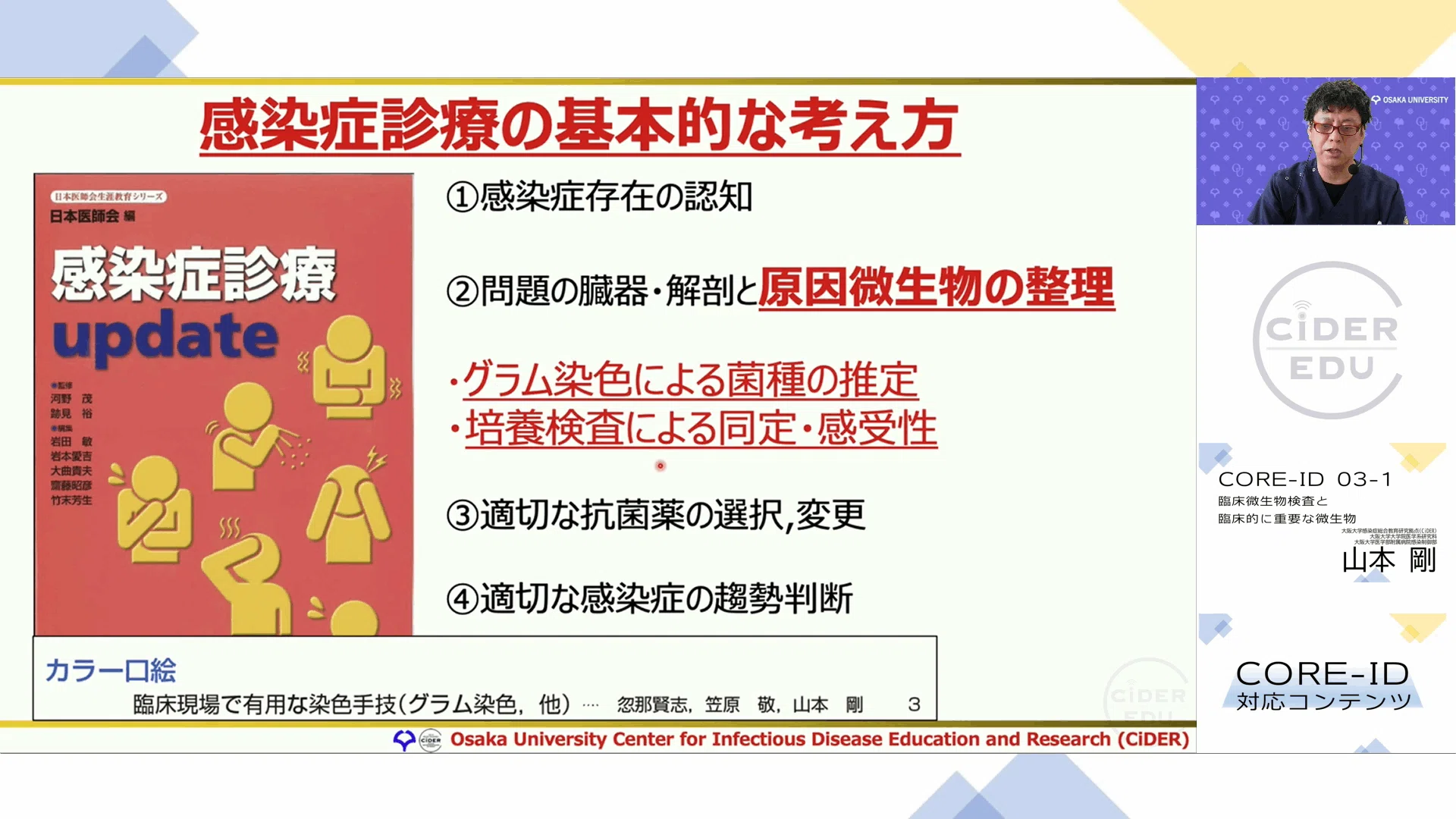 CORE-ID 2022 第3回「臨床微生物検査と臨床的に重要な微生物/グラム