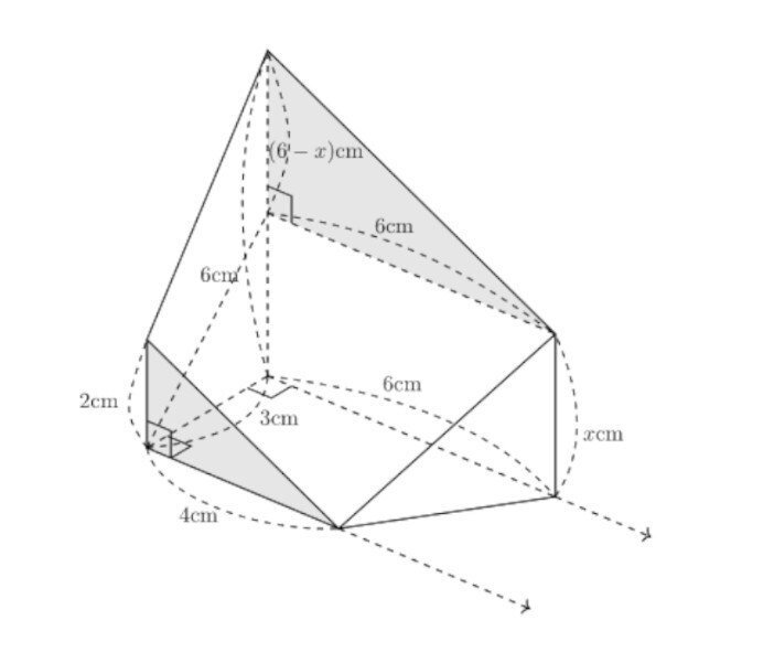 中学入試で出題された問題 斜めに切り取られた角柱の体積を求めよ クワトウ ゴウ Note