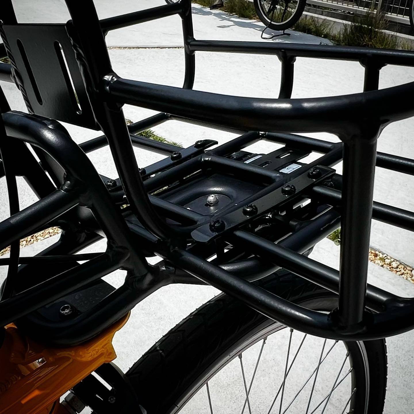 電動アシスト自転車 Panasonic BP02 に前カゴを取り付け
