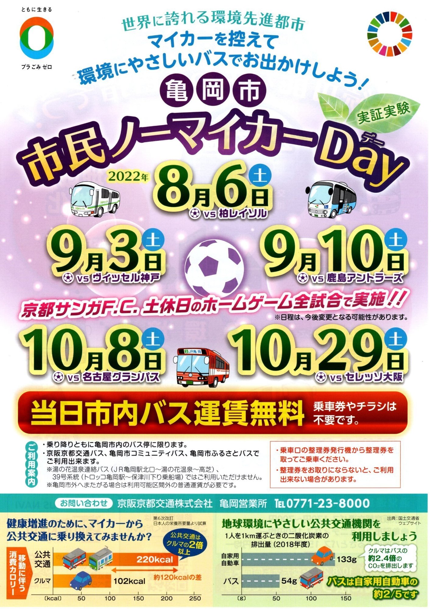 京都サンガの試合日はノーマイカーday かめおか多文化共生センター Note 京都サンガの試合日はノーマイカーday かめおか多文化共生センター Note