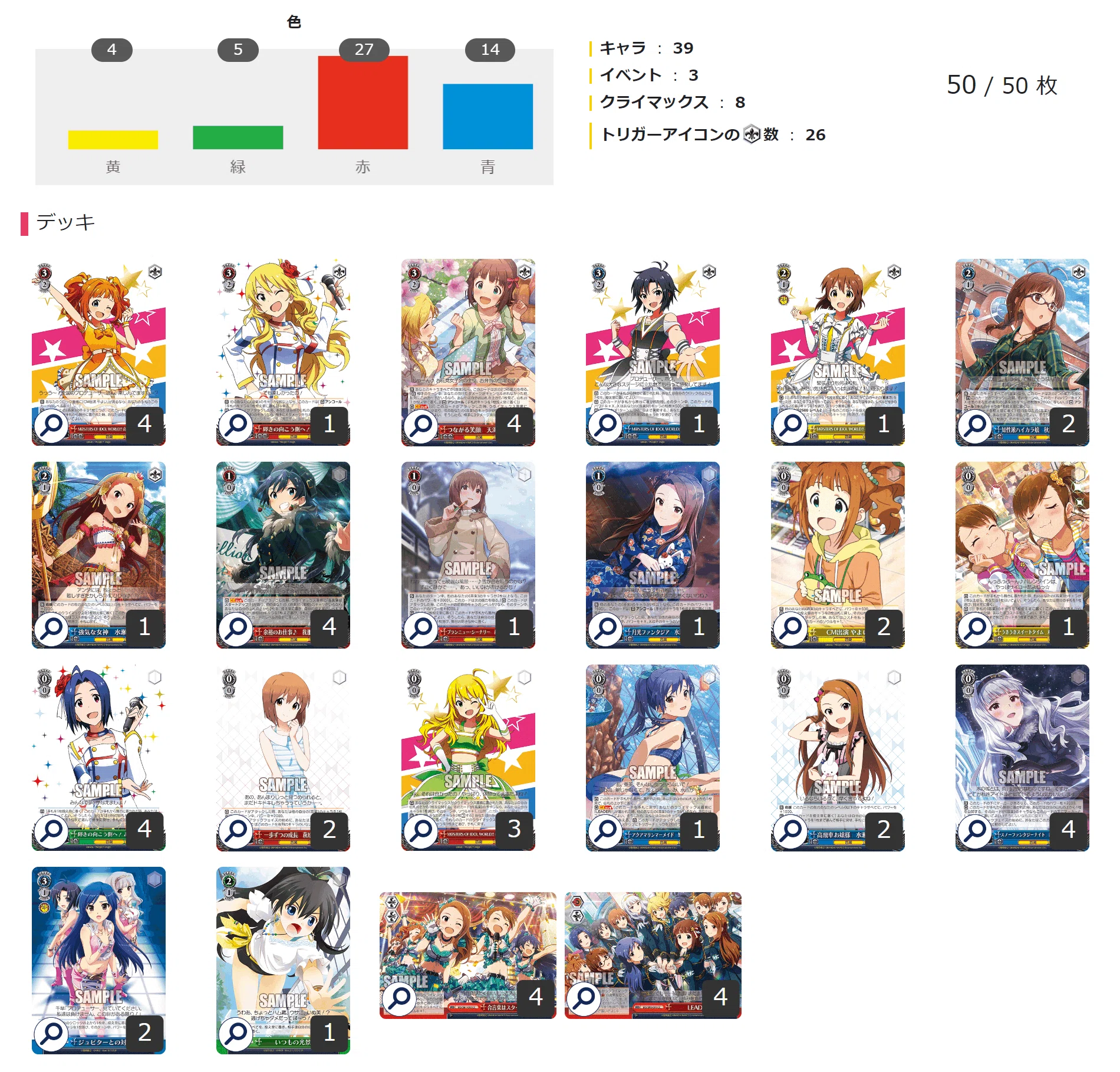 WSデッキ紹介】アイドルマスター開発進捗Part.1【ストブ電源、枝電源