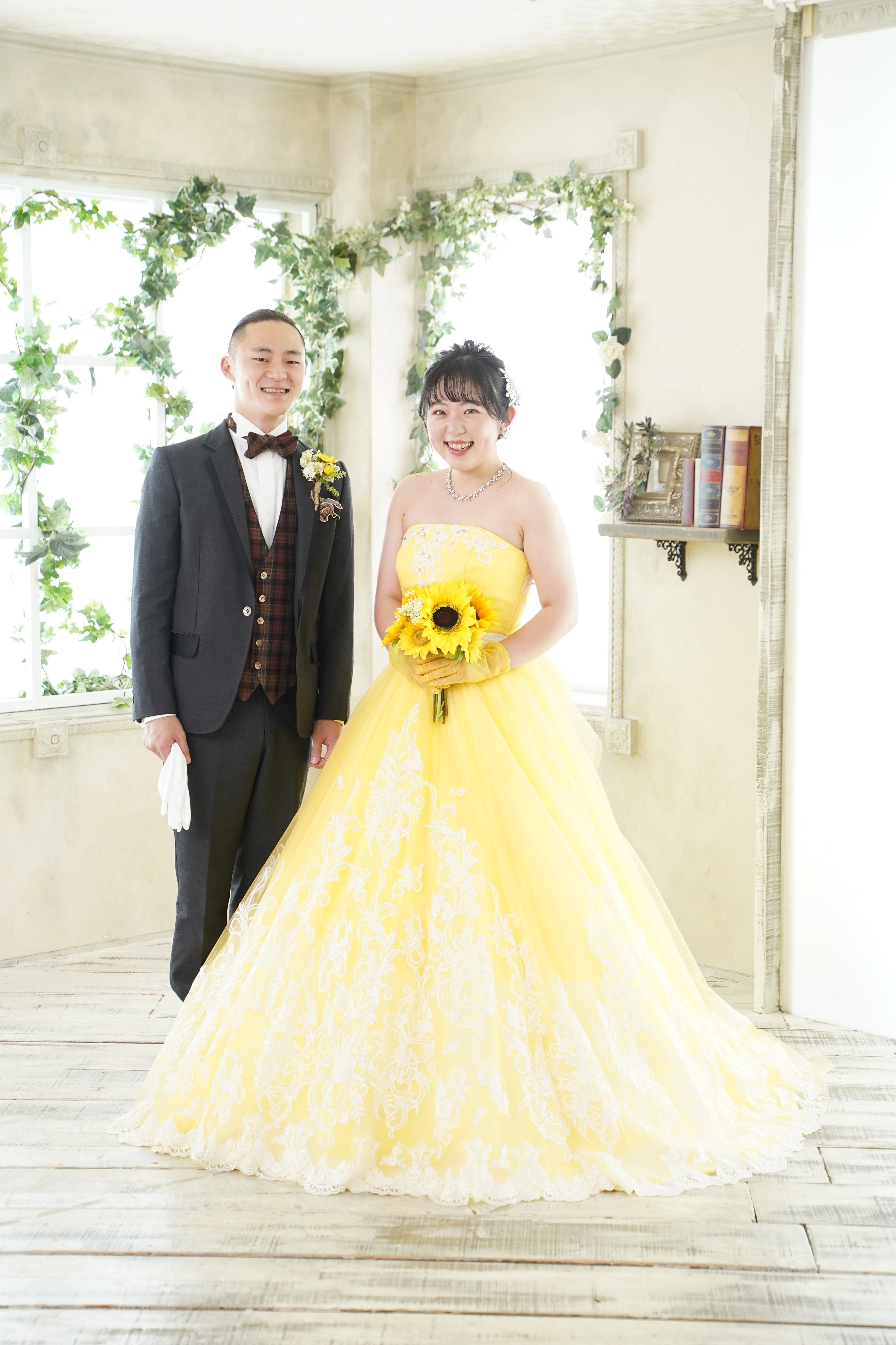 でぴったり 結婚式 ウエディング 黄色 XYK9P-m54955328566 カラー