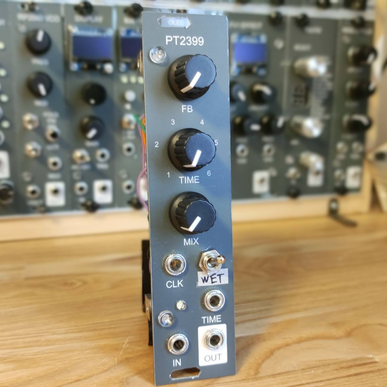 $9 PT2399 clock sync delay - DIY Eurorack Modular Synthesizer