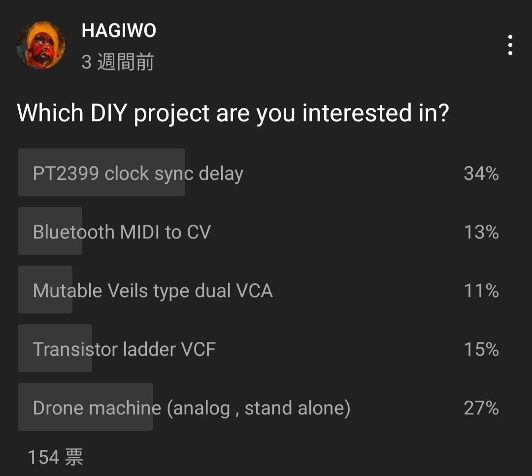 $9 PT2399 clock sync delay - DIY Eurorack Modular Synthesizer