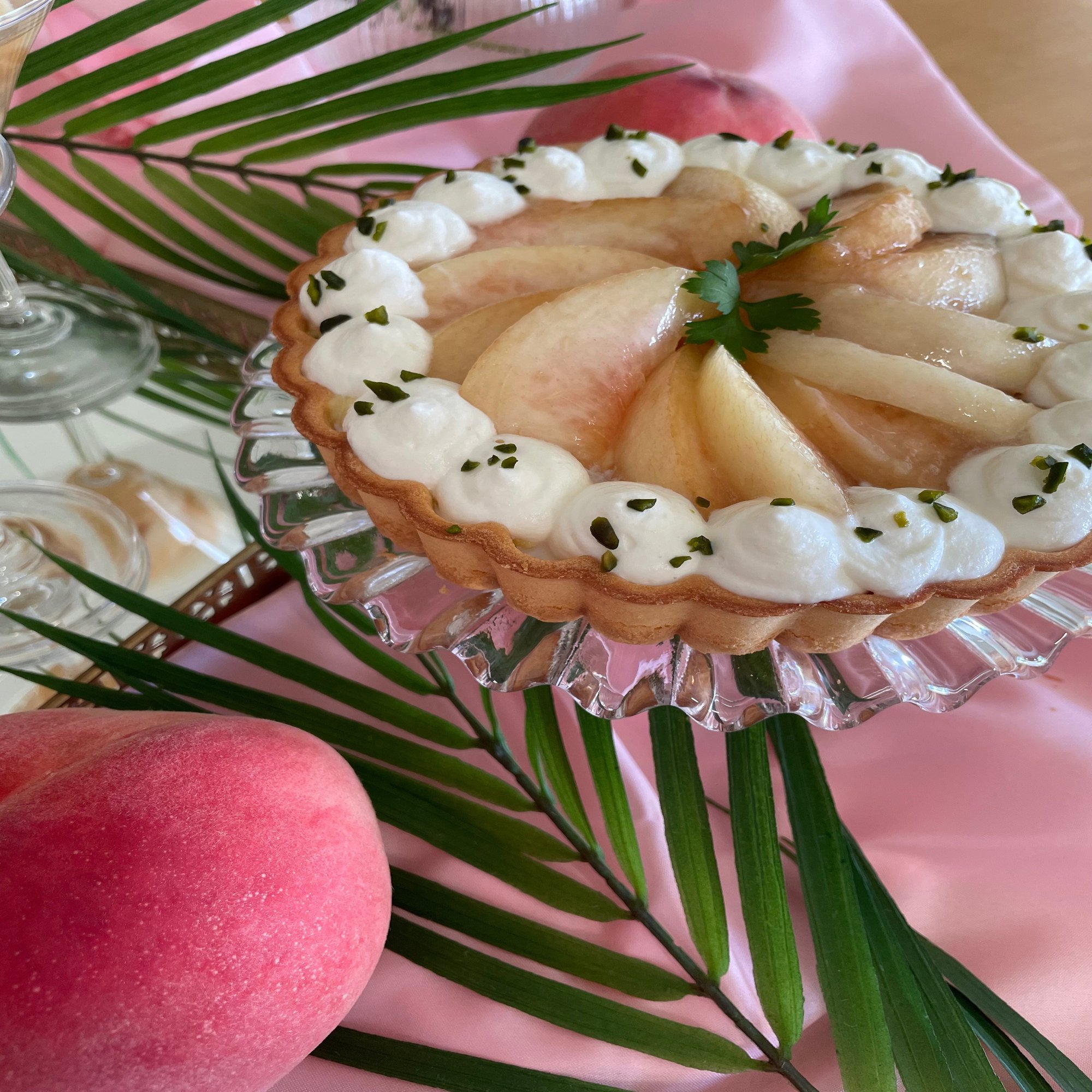 桃のデザート タルトとゼリー Kei S House Note