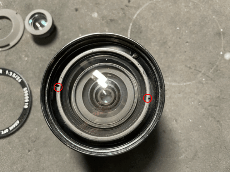 PENTAX SUPER-MULTI-COATED TAKUMAR 24mm F3.5 分解｜FWP_office