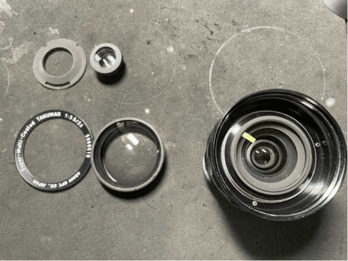 PENTAX SUPER-MULTI-COATED TAKUMAR 24mm F3.5 分解｜FWP_office