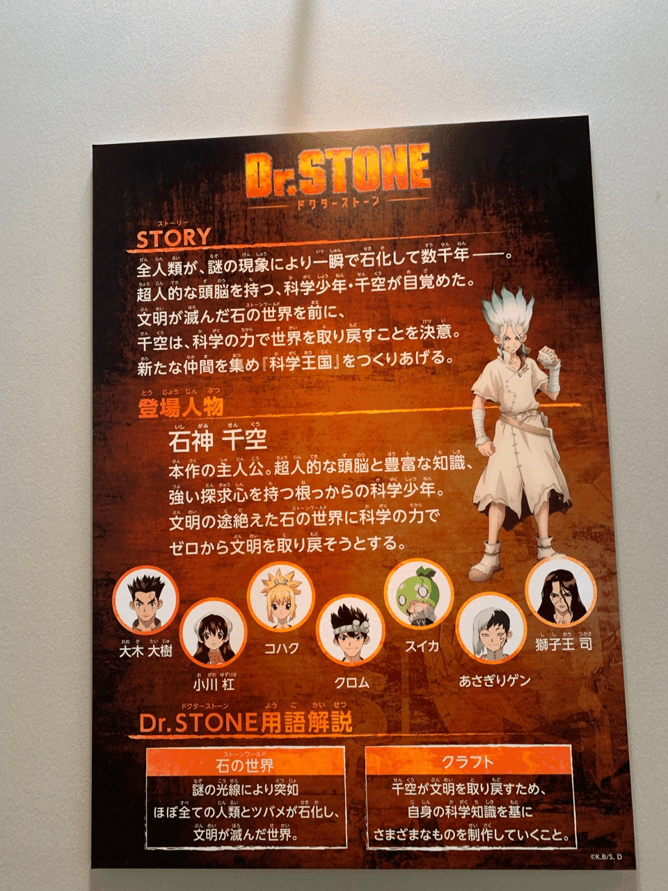 Dr Stone ドクター ストーン と国立科学博物館のコラボ企画展 超ド文系のわたしが アニメ に導かれて科学の世界にドはまりした件 塩辛いか乃 当たり前を疑うアラフィフ主婦ライター Note Dr Stone ドクター ストーン と国立科学博物館のコラボ企画展 超ド文系のわたしが アニメ に導かれて科学の世界にドはまりした件 塩辛いか乃 当たり前を疑うアラフィフ主婦ライター Note