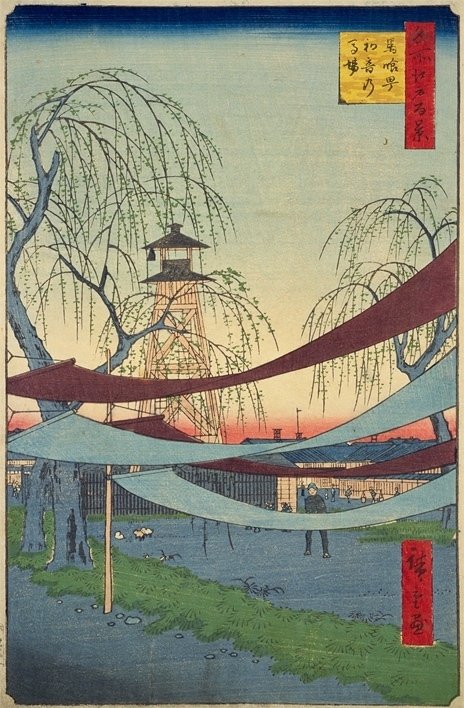 初音の馬場」−広景の写実性−『江戸名所道戯尽』｜おうよう【浮世絵を