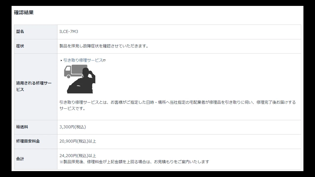落下させたSONY α7Ⅲを修理に出した！所要日数と金額は！？｜八重山