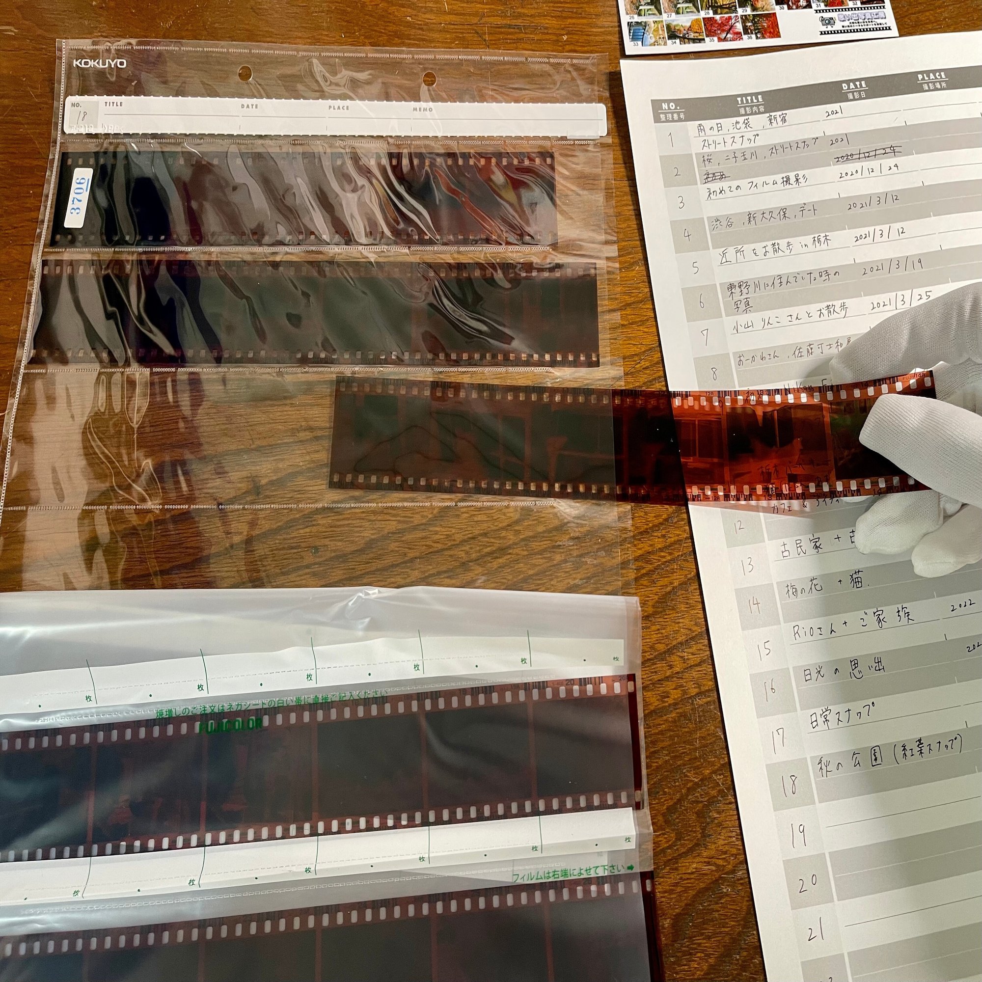 めんどくさがり屋 現像済みネガフィルムの管理方法 目次ほたる Metsugi Hotaru Note