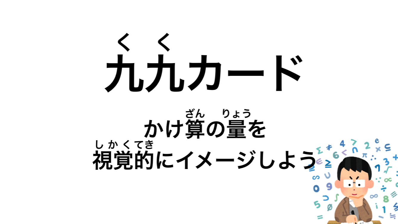 自作教材紹介 算数 数学 九九カードでかけ算の量を視覚的にイメージしよう メガネくん 盲学校 特別支援学校からの発信 Note 自作教材紹介 算数 数学 九九カードでかけ算の量を視覚的にイメージしよう メガネくん 盲学校 特別支援学校からの発信 Note