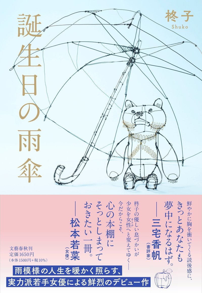 誕生日の雨傘　書影