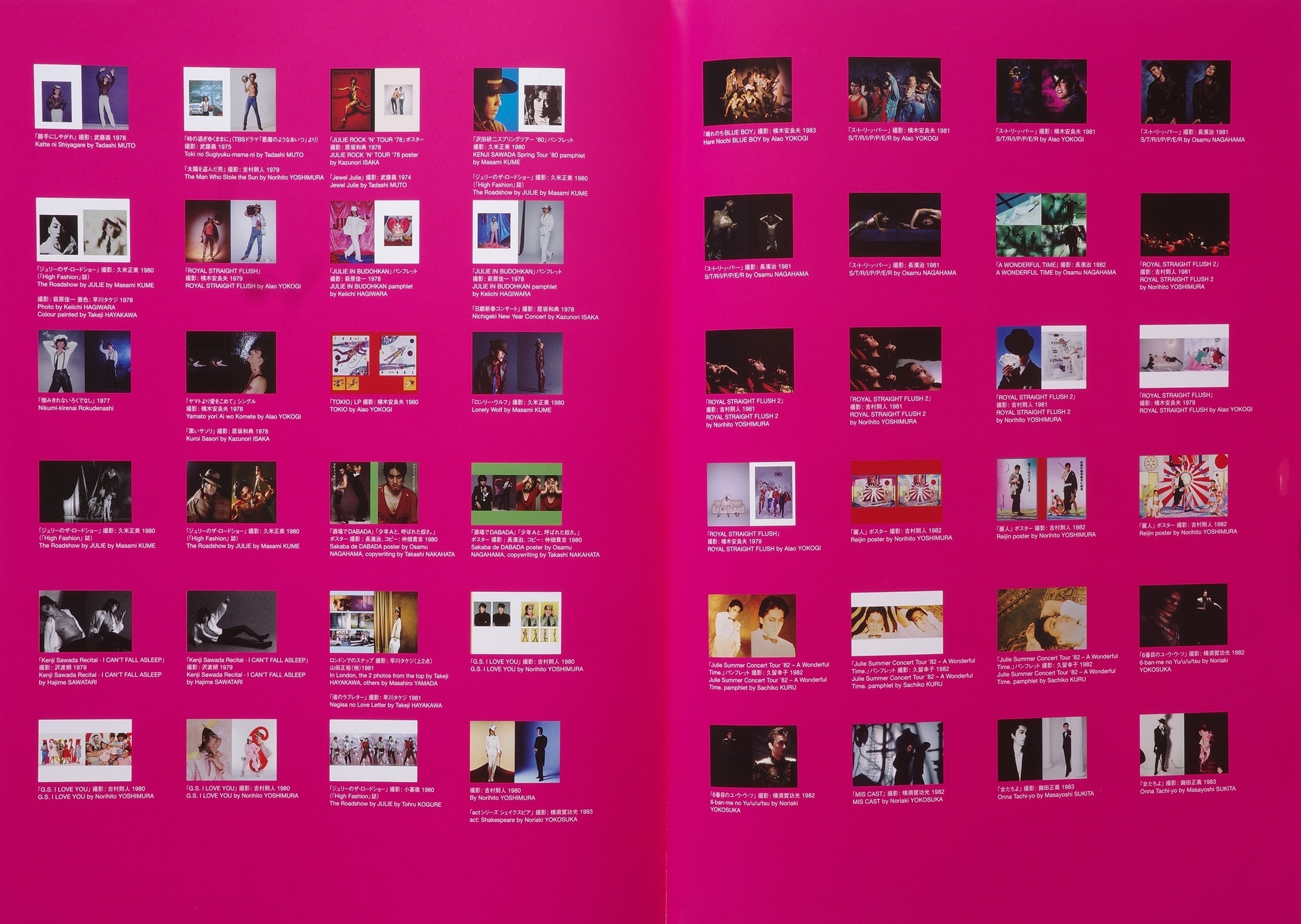 沢田研二x早川タケジ 写真集 256pagex2冊組 箱入 ￥25000 ＋税 3.5Kg