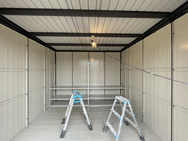 物置倉庫をガーデンライブラリー小屋に。｜えんがわ商店｜セルフビルド