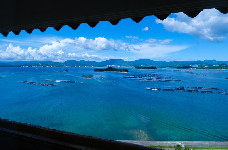 客室から見える海の景色の画像