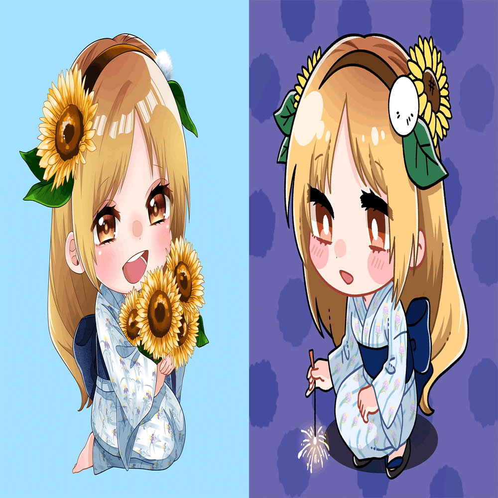 Kimonogirl 029 ひまわりちゃん の作品裏話 アクロス Aqross Eth Kimonogirl Nft Note