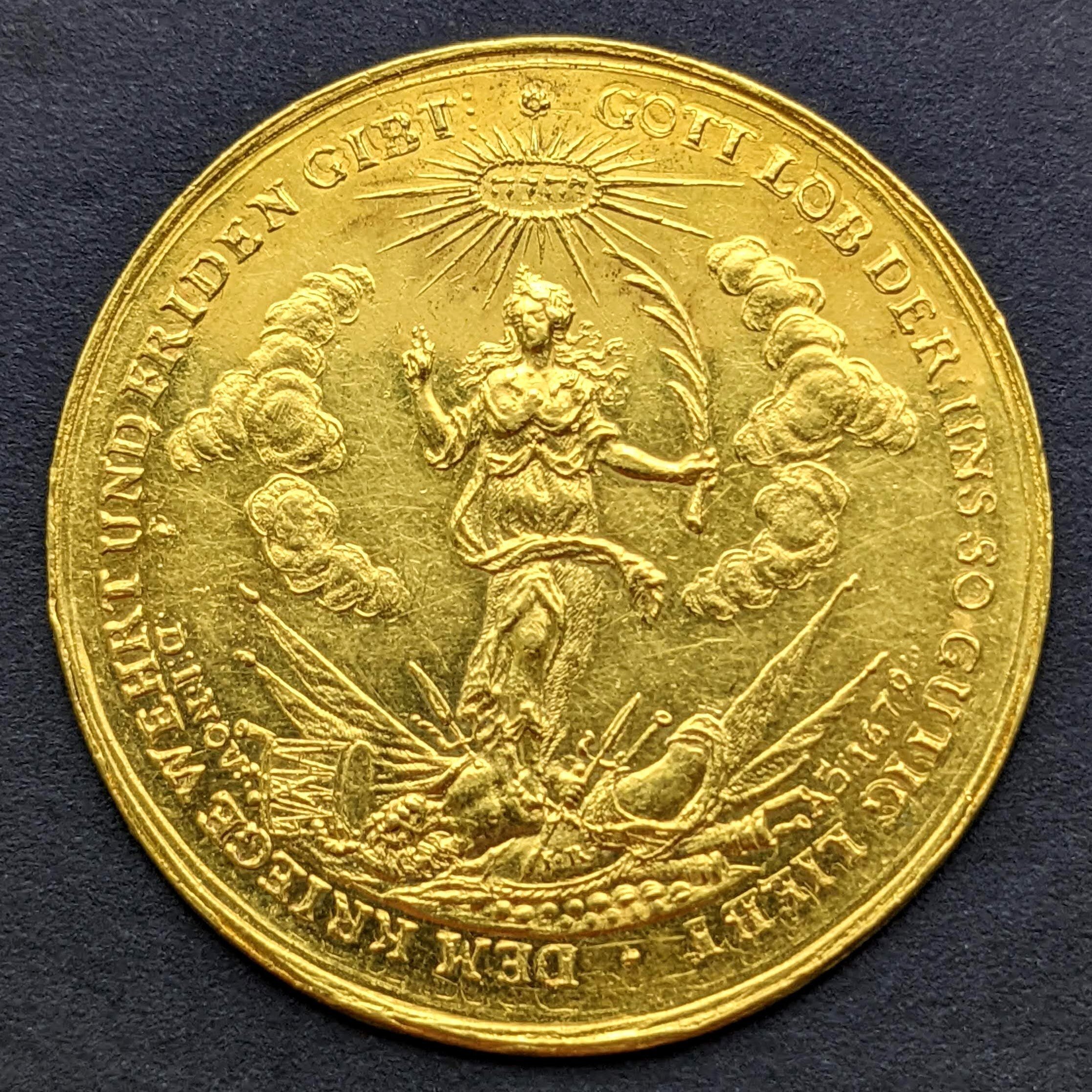 1679年 ハンブルク ポルトガレッサー 5D 金メダル (1679 Hamburg