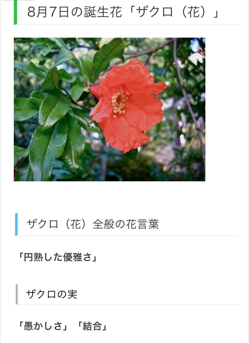 8月7日生まれのあなたへ Chiyo Note